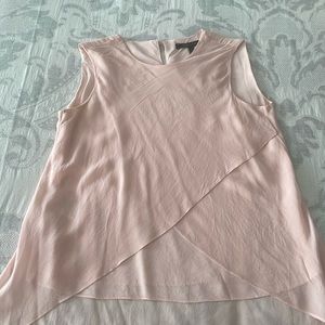 BCBG Maxazria size xs light pink silk top